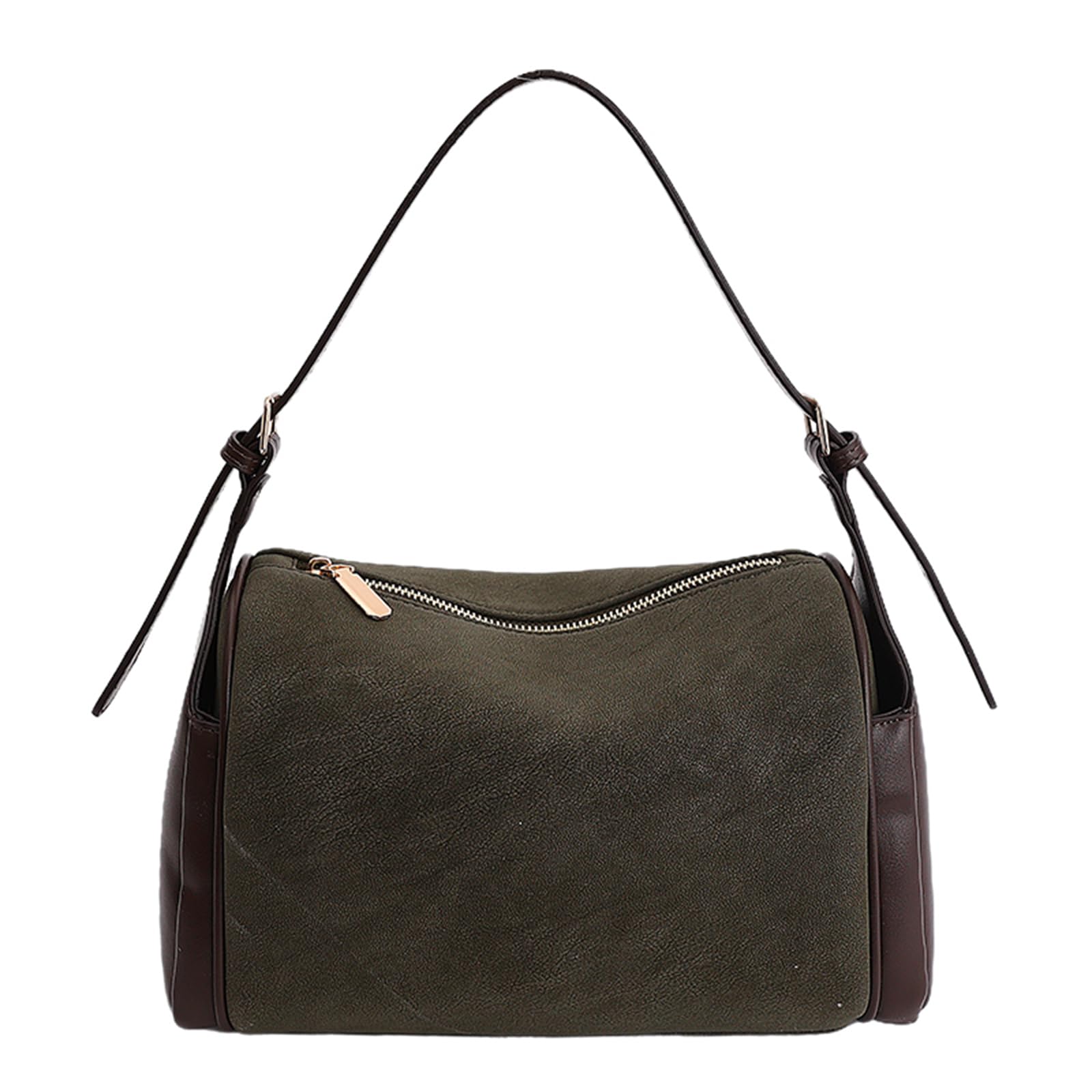 Borse sottobraccio cilindriche in pelle PU vintage donna