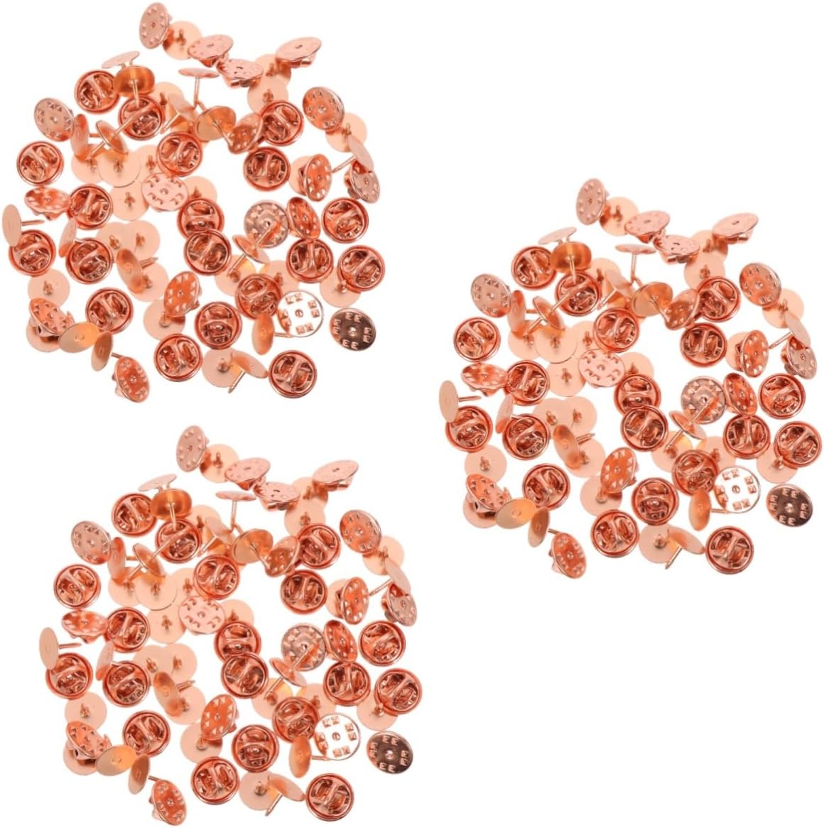 150sets Locking Pin Backs Replacement for Brooches Badges and Crafts of Clutch Pin Backs for Jewelry Making and Accessories