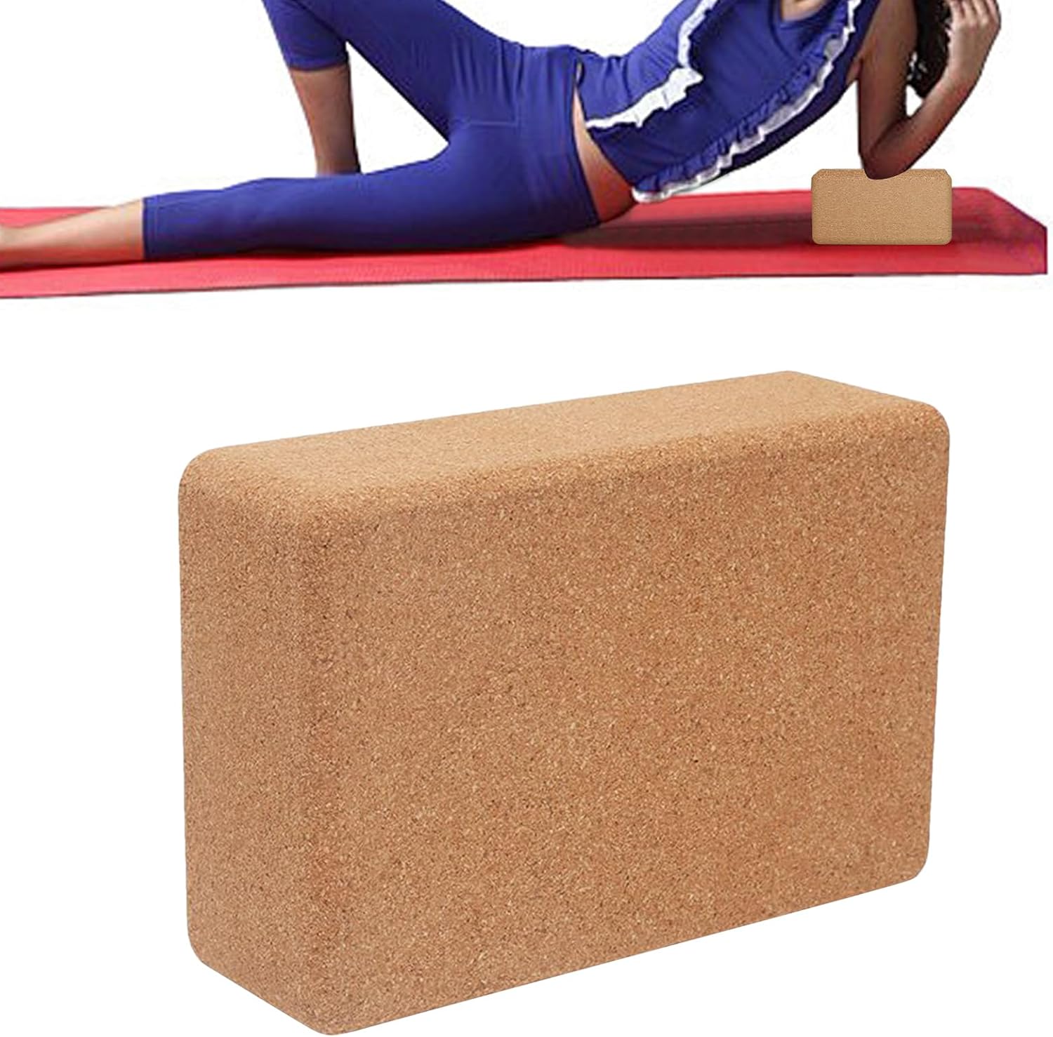 Yoga Blocks, High Density Support Tool, 22.5x15x7.5cm, Stretching Block, Pilates Yoga Prop, Stability Aid, For Home Gym, Travel Workout, Fitness Exercise