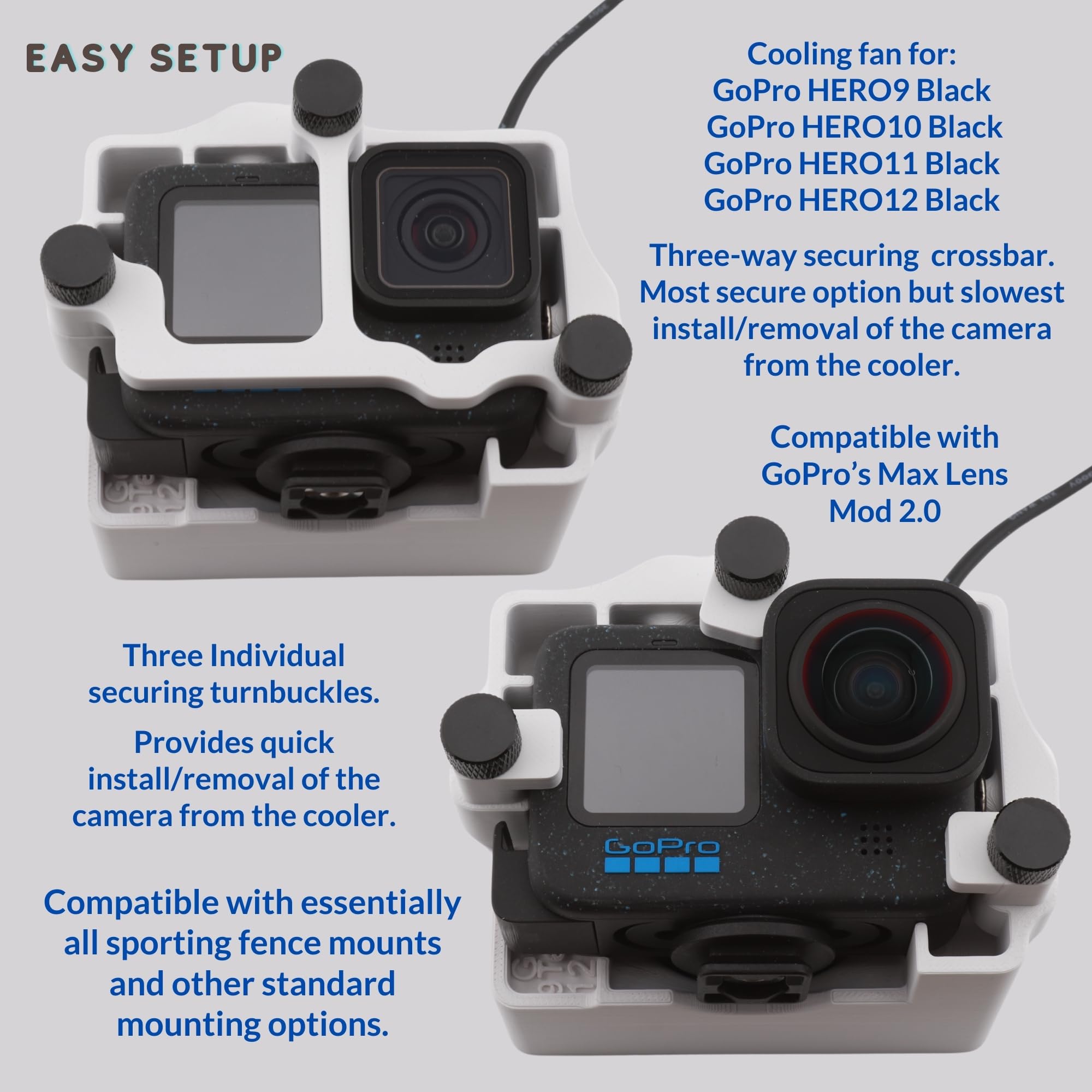 Amazon.co.jp: 9Ten11&12、クーラーファン/ケースGoPro HERO9、HERO10