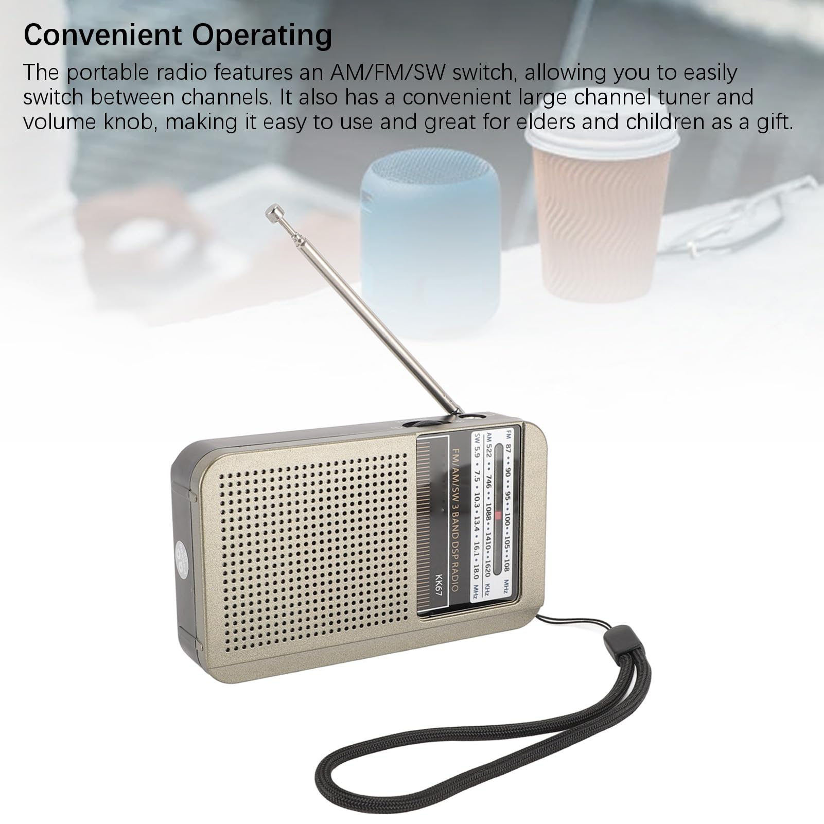 Amazon.com: Portable AM FM SW Transistor Radio, Battery Operated
