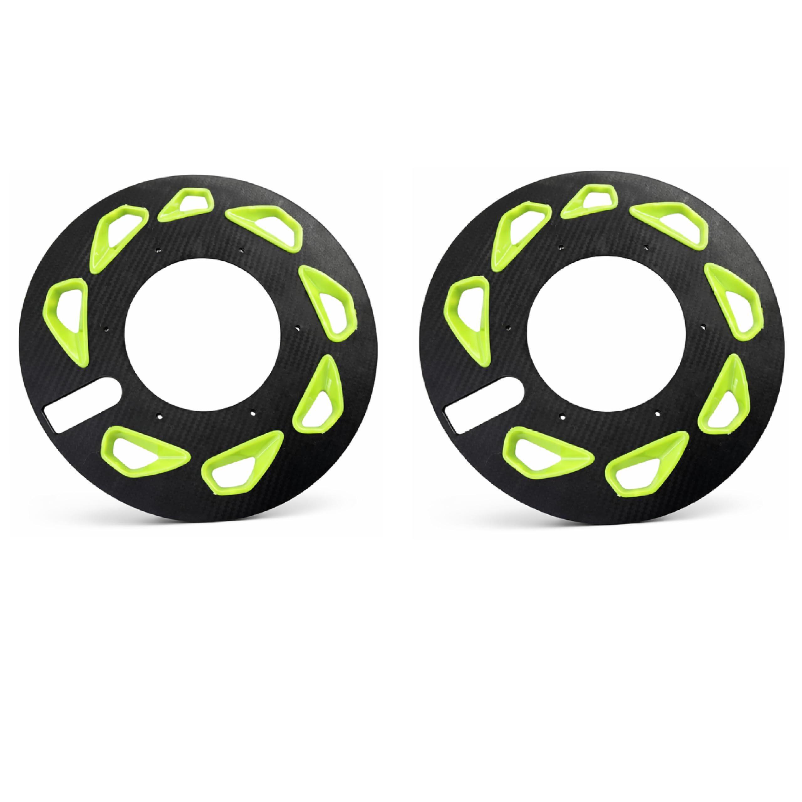 Prime Quality Acrylic Bike Wheel Cover 18 Inch Carbon Finish Bikes 2pcs Yellow/Black Color Compatible with Bike Alloy Wheel 18 inch-image-36