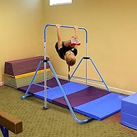Vista 9 de Safly Fun Foldable Gymnastics Bar for Kids, Adjustable 35"-51", Sturdy 145 lbs Capacity, Easy-to-Assemble, Gymnastics Equipment for Kids for