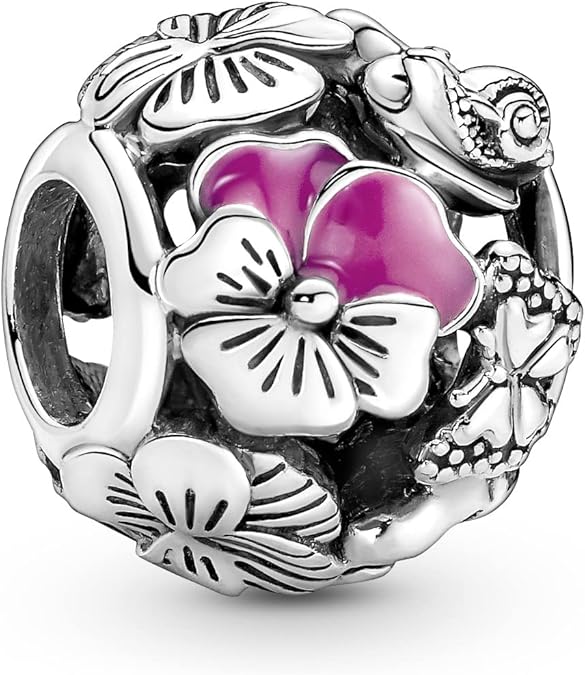 Pandora Pansy Flower Friends Charm 790759C01 Amazon.co.uk Fashion