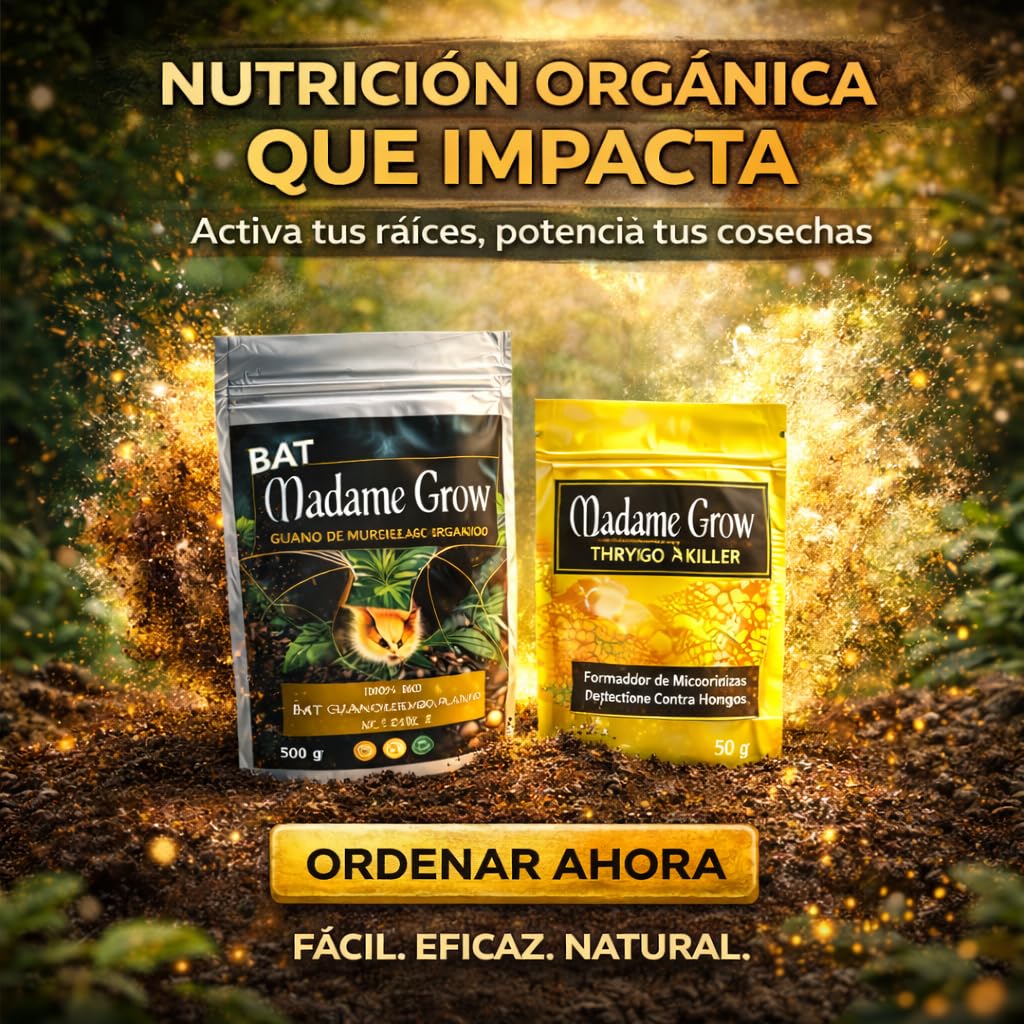 Kit d’Entretien Organique pour Plantes – Guano de Chauve-Souris 500g + Micro-organismes | Fertilisant Naturel pour Substrat, Racines et Vitalité | Jardin, Potager, Intérieur et Extérieur