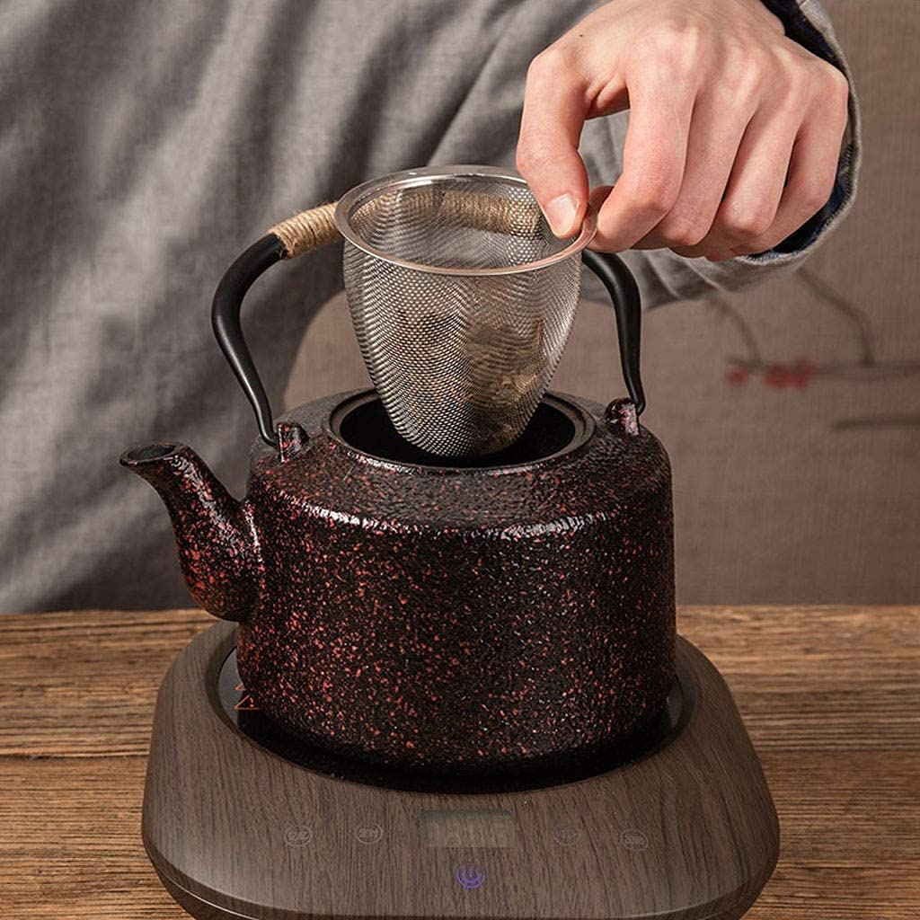 Zestaw herbaty czajnikowy czajnik z żeliwnym czajnikiem z zapalnikiem do luźnej herbaty 1.4l niepowlekanej