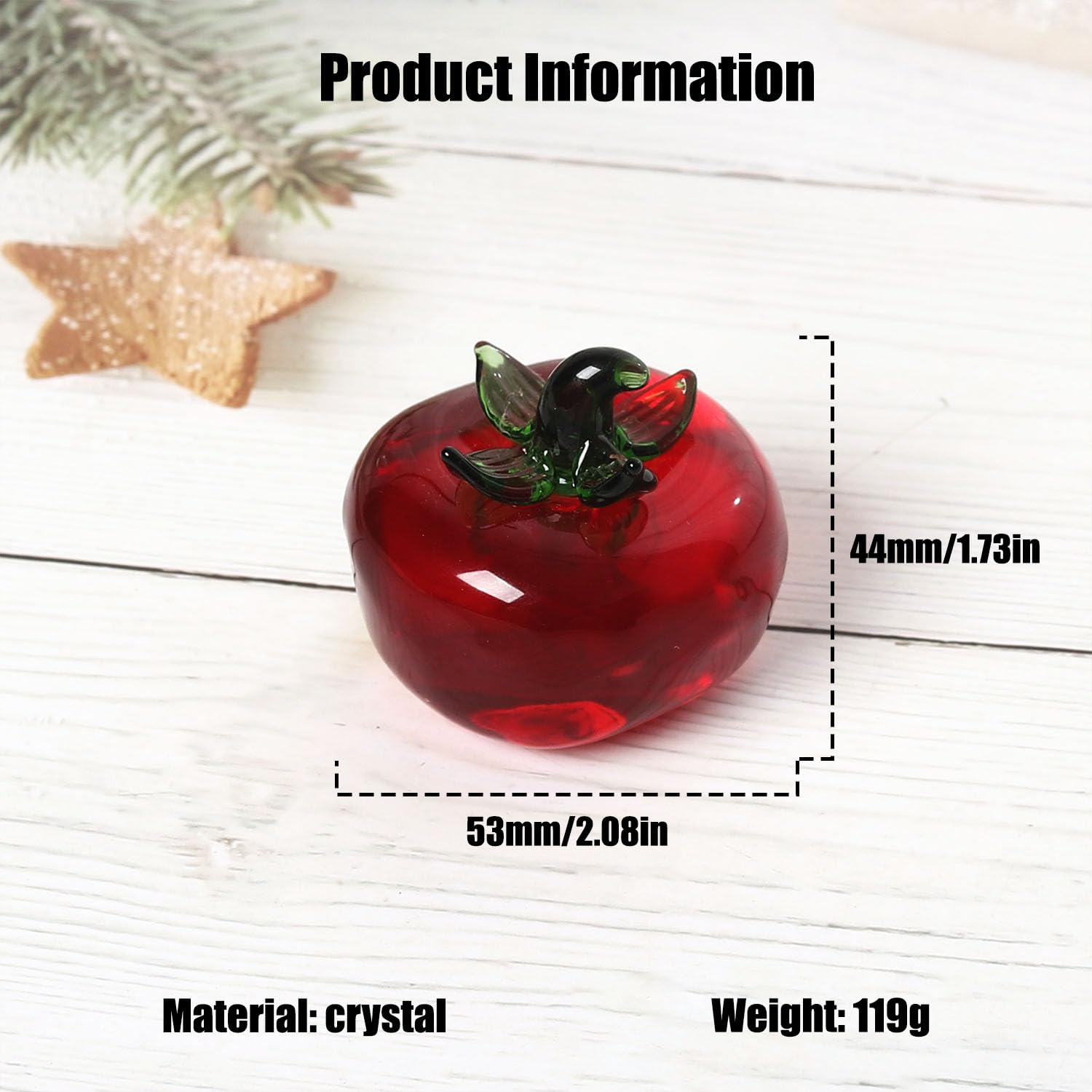 Amazon.co.jp: JSBWSFA 1個 ガラス 野菜 装飾 ガラス カボチャ