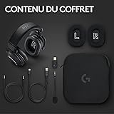Logitech G Pro X 2 Lightspeed Casque audio bluetooth, micro-casque détachable, enceinte graphène 50 mm, DTS:X 2.0—7.1 Surround, Bluetooth/USB/3,5 mm Aux, PC, PS5, PS4, Nintendo Switch - Noir - 9