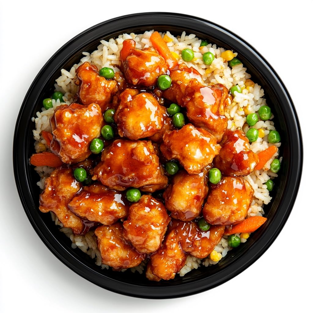 Grumpy Butcher Chef-Crafted Gourmet Meals - General Tso Chicken & Fried Rice, 4-pack (10 oz each) - Asian Food Prepared Meals & Entrees