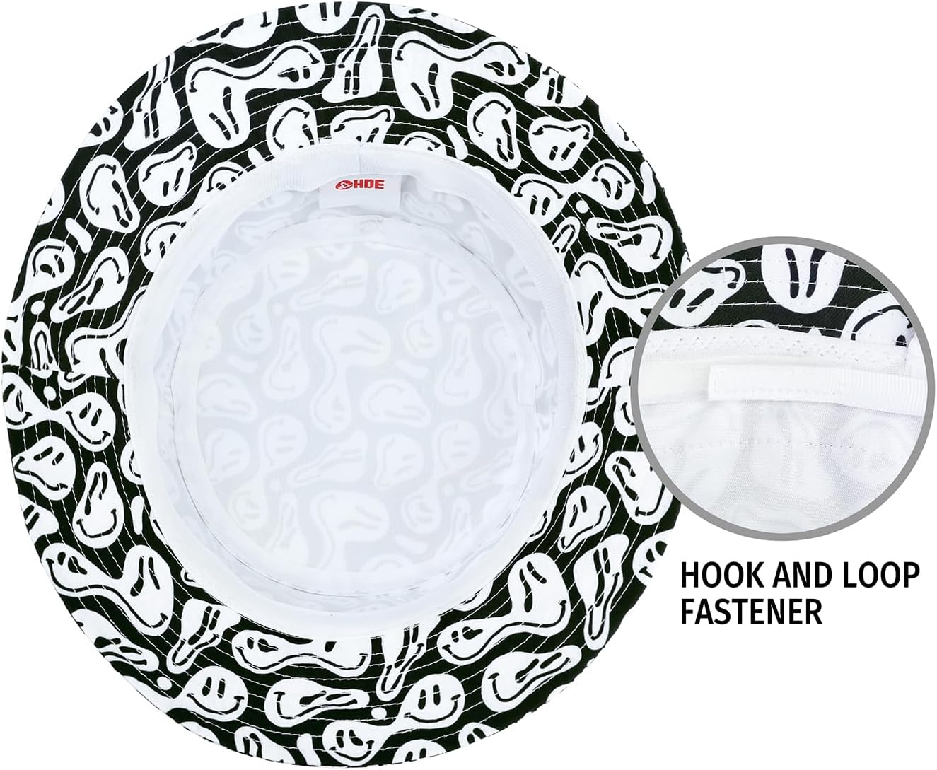 HDE Bucket Hat Unisex Print and Solid Beach Sun Hats Outdoor Packable Headwear - Image 4