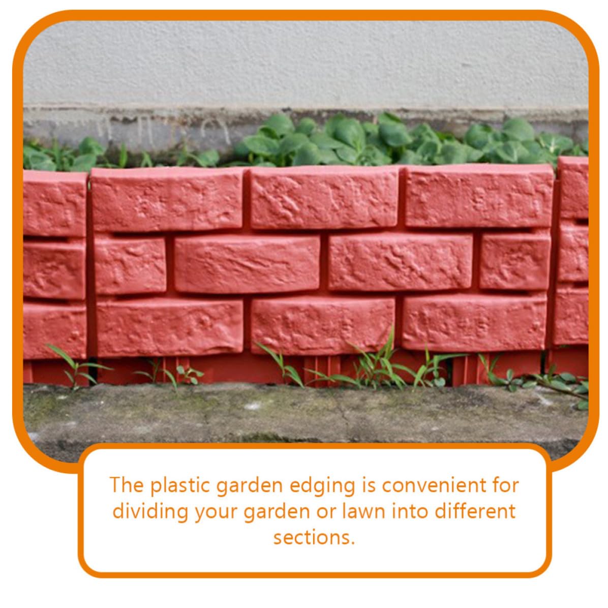Garneck Recinzione Riutilizzabile da Giardino Decorativa 4 Pezzi in Plastico Stile Pastoral per Bordi Prato e Aiuole per Decorazione Esterna Casa