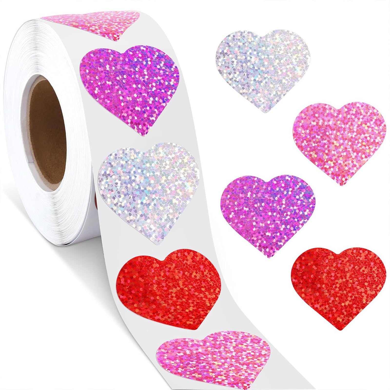 Valentine ' s Day Sticker Scrapbooking Sticker Heart Labels Self-Adhesive for Festival Celebration Self-Adhesive Heart