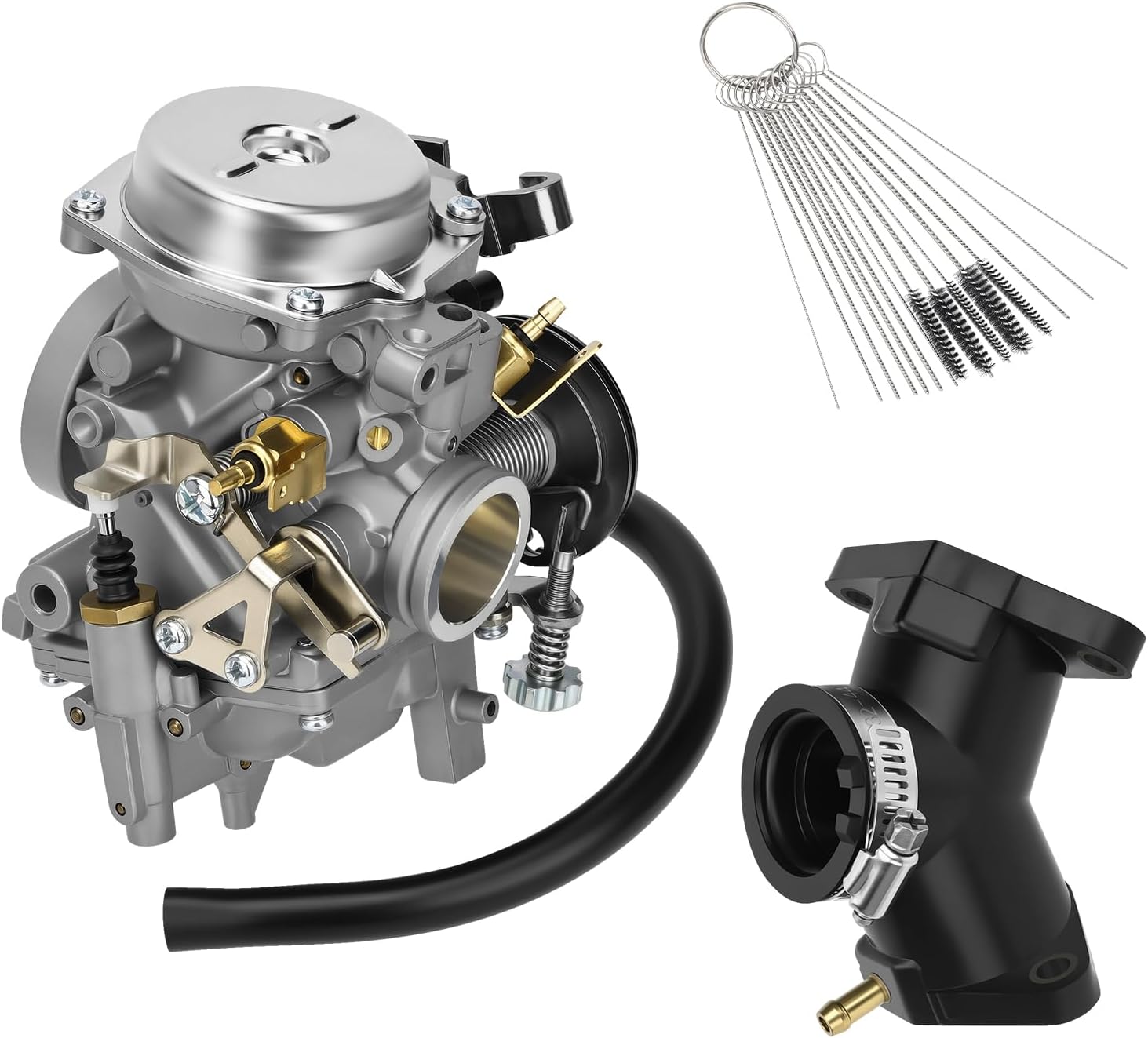 JAVIK Carburetor Carb Assy And Intake Manifold Boot For Yamaha Route 66 XV250Virago V-star 250 XV250 1988-2024 O.E.M# 3BG-14900-01-00