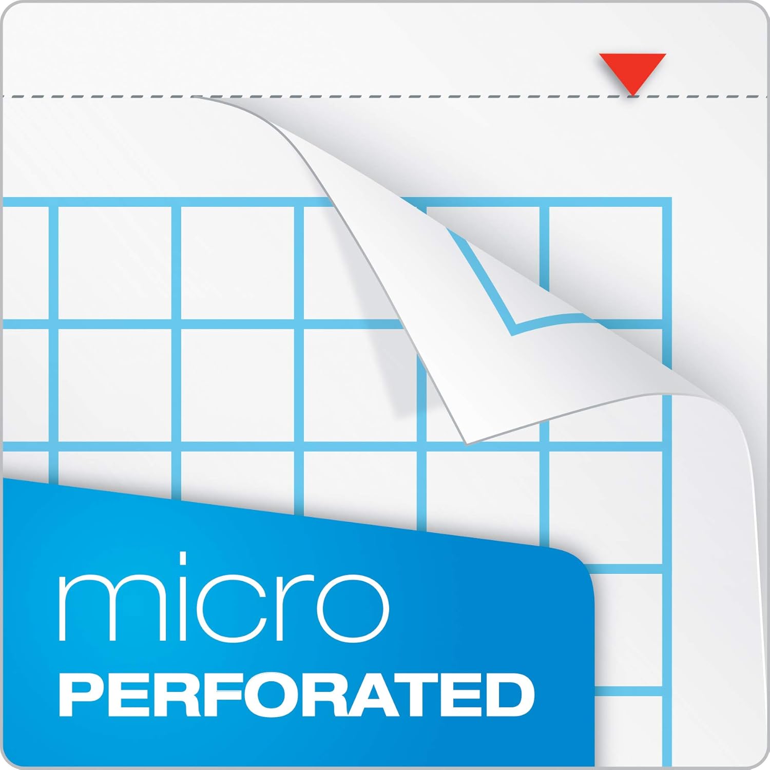 Tops Docket Gold Spiral Steno Book, Quadrille Rule, 6 x 9 Inches, White