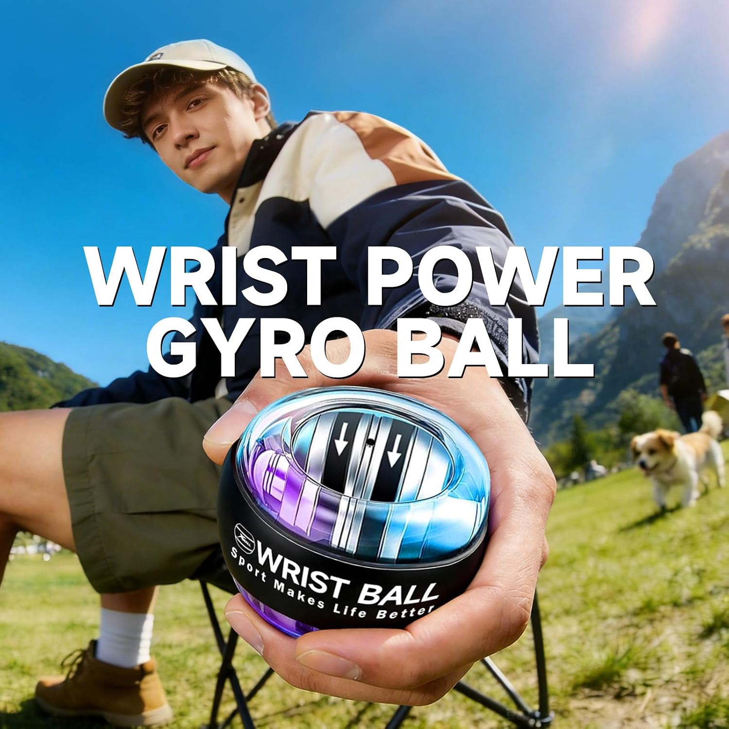 XMALL Wrist Gyro Ball, Forearm Strengthener, Torque Ball Hand Exerciser image 2