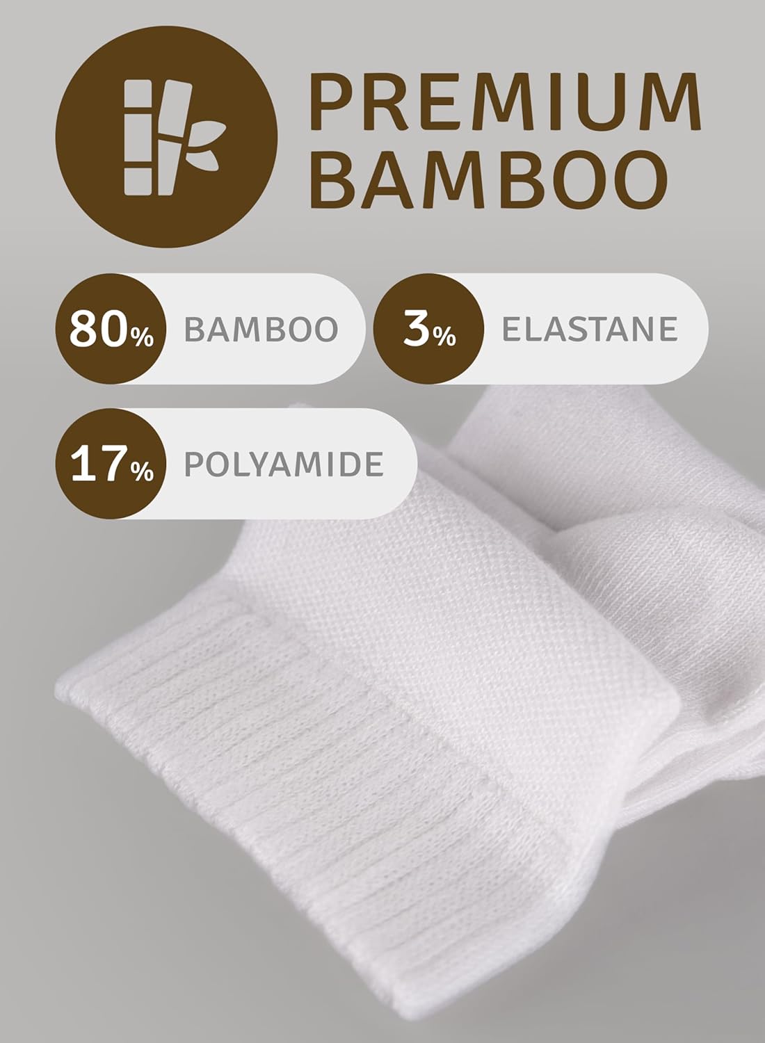 Women's Diabetic Ankle Socks, Made with Rayon derived from Bamboo | Loose Fit, Seamless | Size 6-9/10-12, 3 Pairs - Image 4