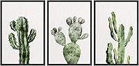 Vista 59 de wall26 Juego de impresiones enmarcadas para pared, acuarela, desierto del suroeste, cactus, naturaleza, desierto, ilustraciones de arte moderno