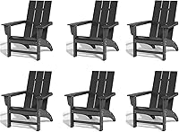 Vista 21 de Silla Adirondack de Madera Sintética Adiromoti, Sillas de Patio Resistente a Todo Clima, Aspecto de Madera, Silla Pre-Ensamblada para Fuego al Aire