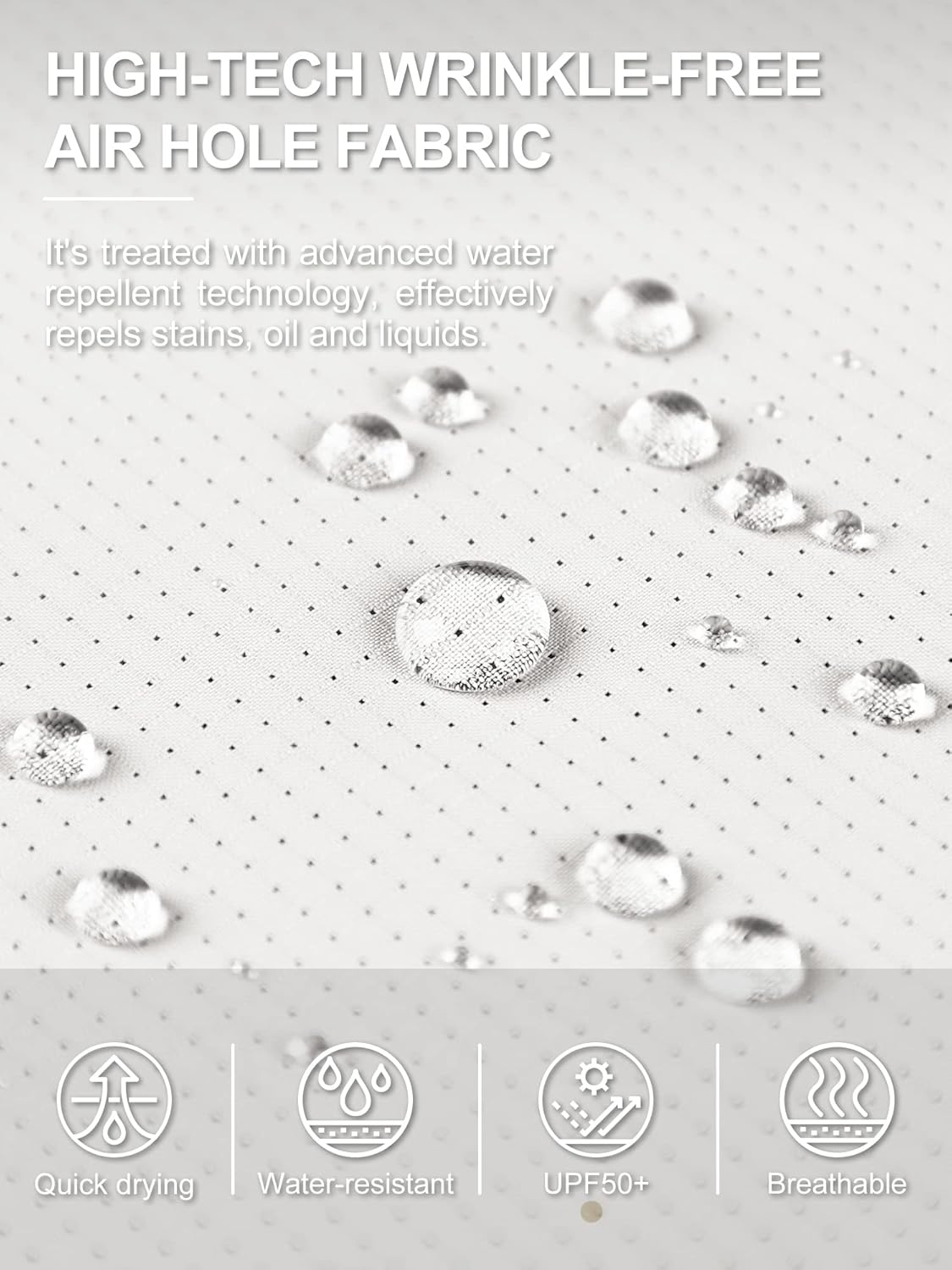 Outdoor Ventures Men's UPF 50+ UV Sun Protection Shirt, Long Sleeve Hiking Fishing Shirt Cooling Quick Dry for Safari Travel - Image 4