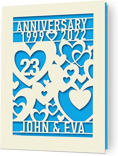 EDSG Tarjeta personalizada de aniversario de boda, regalos de boda para parejas, niñas, mujeres, esposa, regalo de aniversario con cualquier nombre