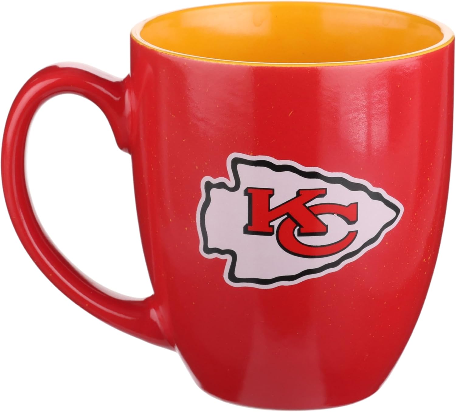 The Memory Company | Licensed NFL 15oz Speckle Curved Mug with Logo,Kansas City Chiefs
