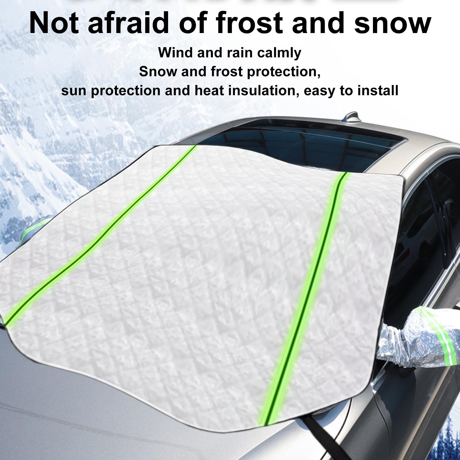 Générique Housse de Pare-Brise | Protection Hivernale Anti-Neige Et Glace