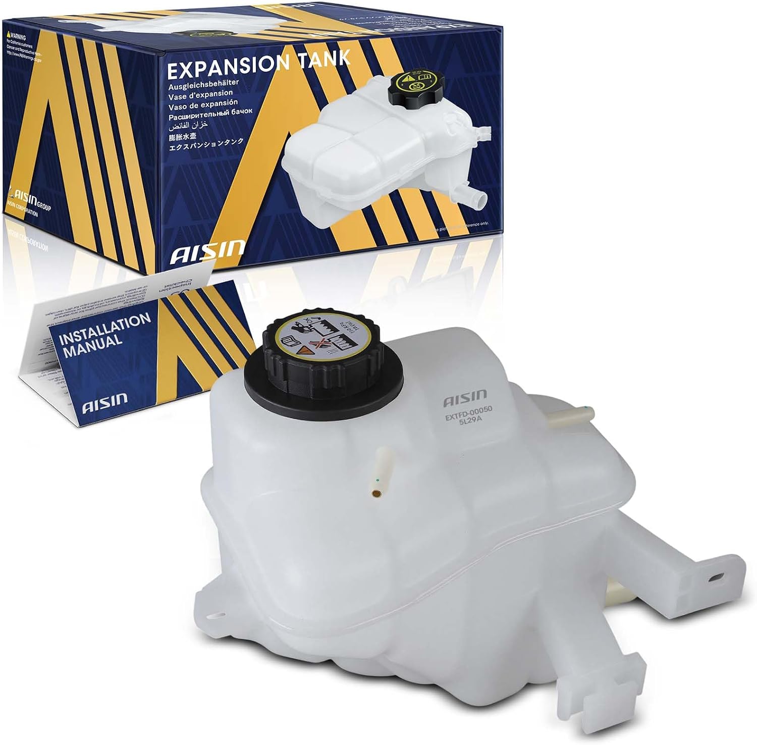 AISIN AFTERMARKET EXTFD-00050 Coolant Reservoir Expansion Tank with Cap