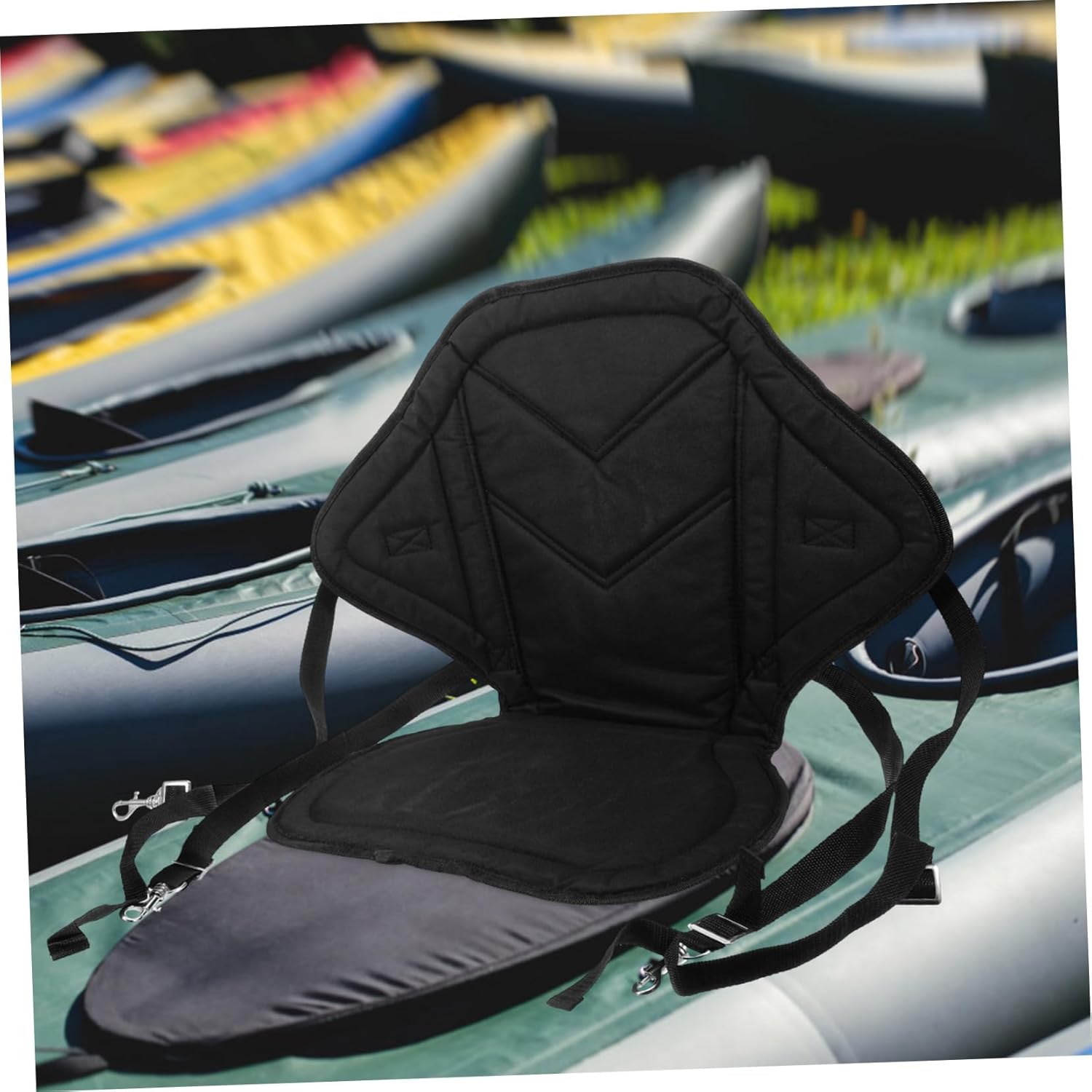 YARNOW Comfortable Portable Kayak Backrest Cushion Durable Ergonomic Design for Easy Installation Kayak Accessories for Enhanced Support and Comfort During Water Sports