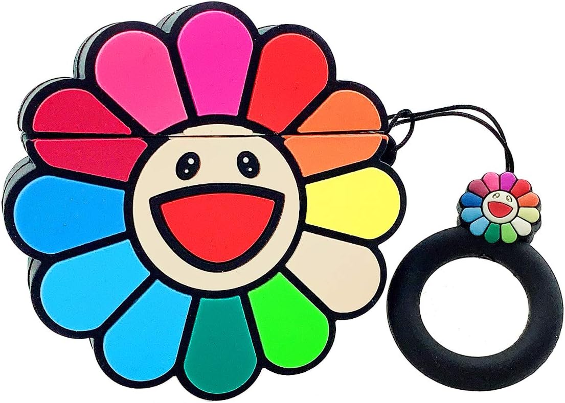 Discount MOLOVA Case for Airpods 1&2 Case,Soft Silicone 3D Cute Funny Cool Fun Cartoon Character Kawaii Fashion Plant Design Cover with Keychain Ring for Kids Teens Boys Girls(Sun Flower)
