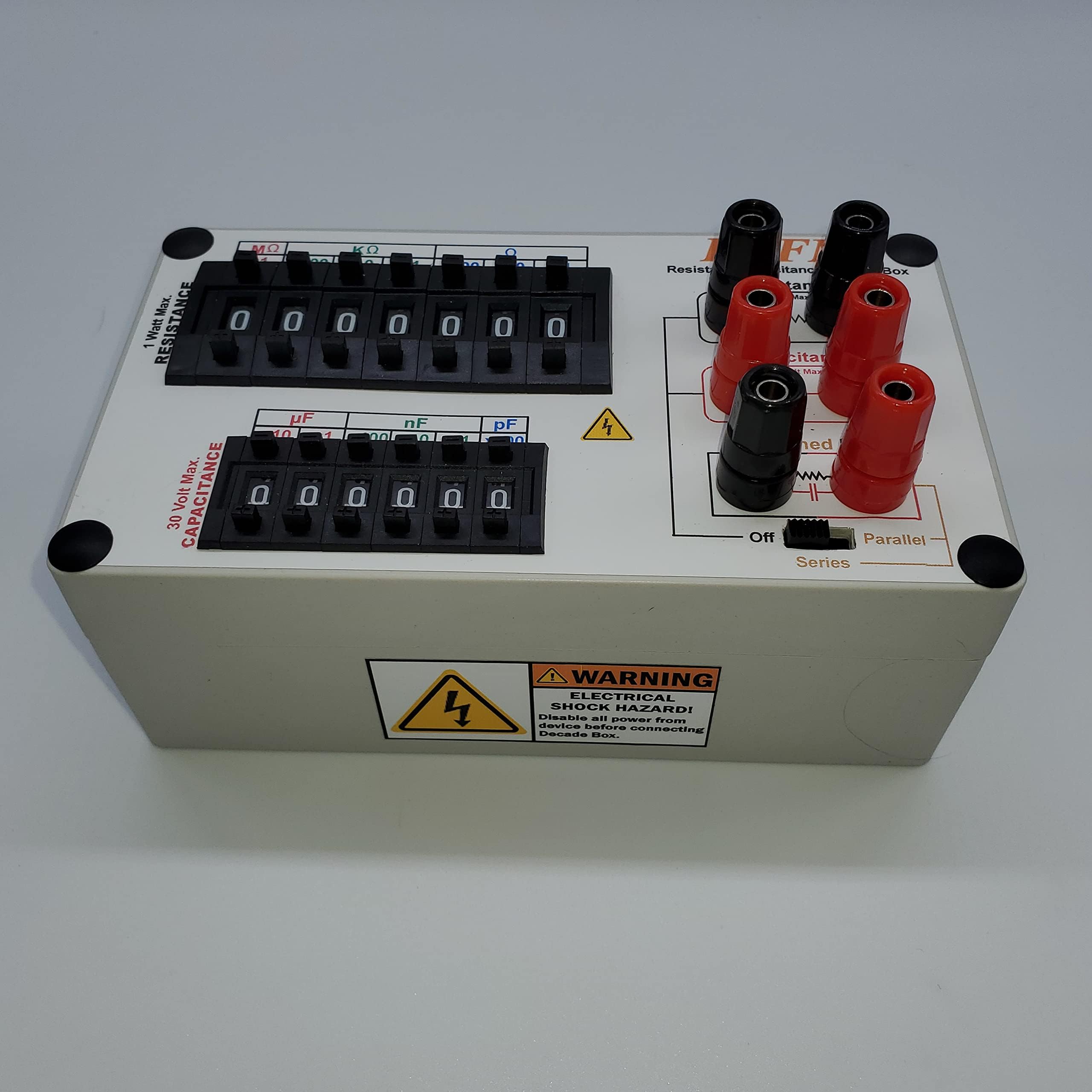 Resistance/CAPACITANCE Decade Box with RC Network