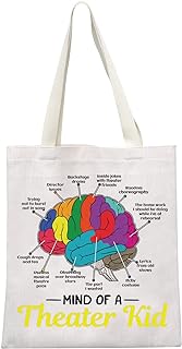 Mind Of A Theater Kid Funny Musical Broadway Gifts Theatre Nerd Makeup Bag Theatre Gift for Actress Actors (Theater Kid Tote Bag)