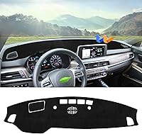 Vista 11 de Autorder Alfombrilla para Salpicadero para Hyundai Santa Fe 2019 2020 2021 2022 2023 Accesorios Cubierta de Salpicadero Alfombra de Salpicadero