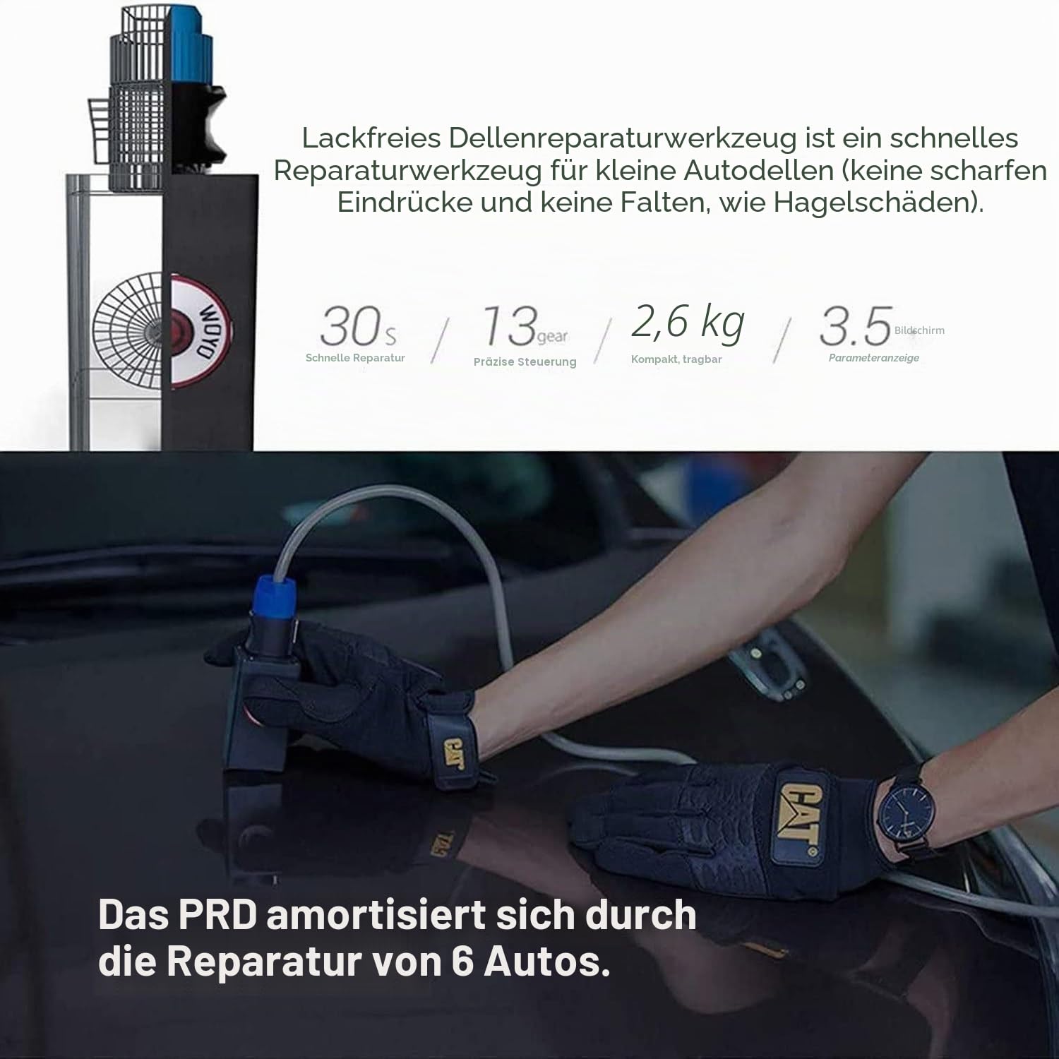 1000W PDR Hot Box Auto Beulen Reparatur Set Induction Heater Machine, Lackfreies Beulen Reparatur Ausbeulwerkzeug, Metallblech Reparieren Dellen Entferne für 98% Hagel-Dellen,220V
