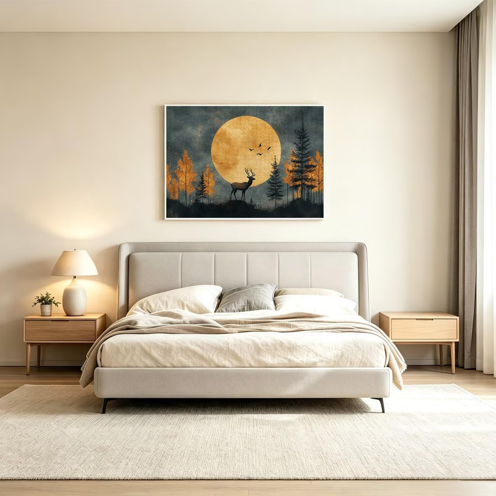 Puzzle dla dorosłych 2000, księżyc zwierzę, 99 x 70 cm, n-844