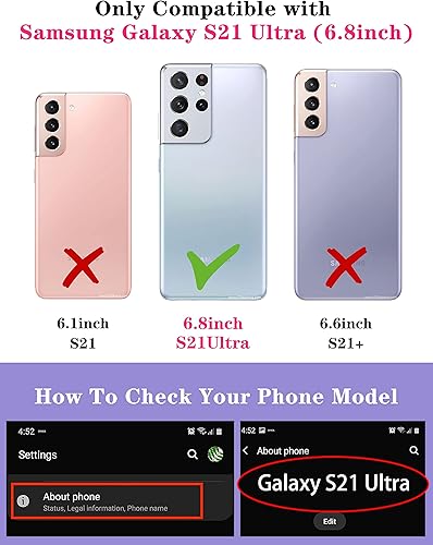 Miniatura 2 de Goocrux Funda 2 en 1 para Samsung Galaxy S21 Ultra con diseño floral de girasol para mujeres y niñas, diseño femenino de flores con cubierta