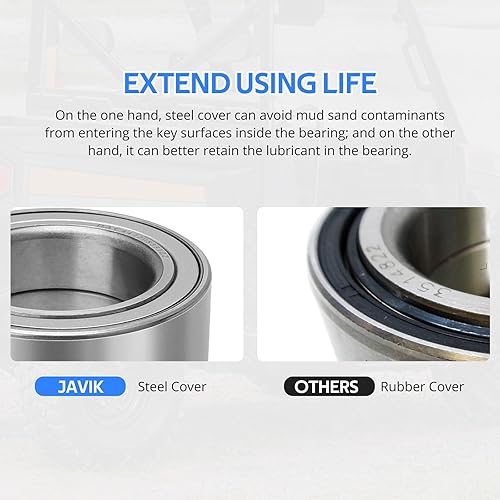 Vista 39 de Rodamientos de rueda delantera para Polaris Sportsman Ranger Magnum ACE Scrambler ATP (35x64x37) Heavy Duty