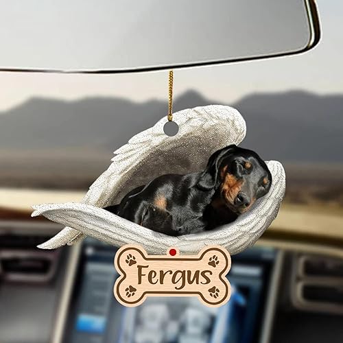 Miniatura 19 de Chihuahua Sleeping Angel - Adorno conmemorativo de acrílico 2D personalizado para perro, regalo para la pérdida de mascotas, regalo de simpatía