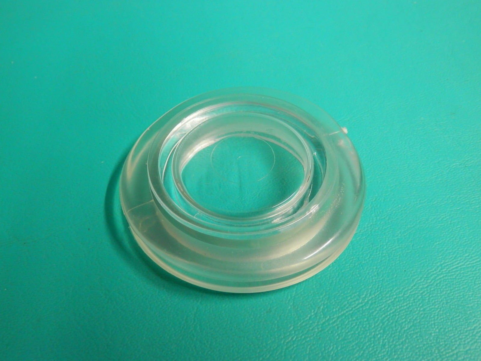 2" Umbrella Hole Ring Plug Set Glass Outdoors Patio Table Clear Deck Yard