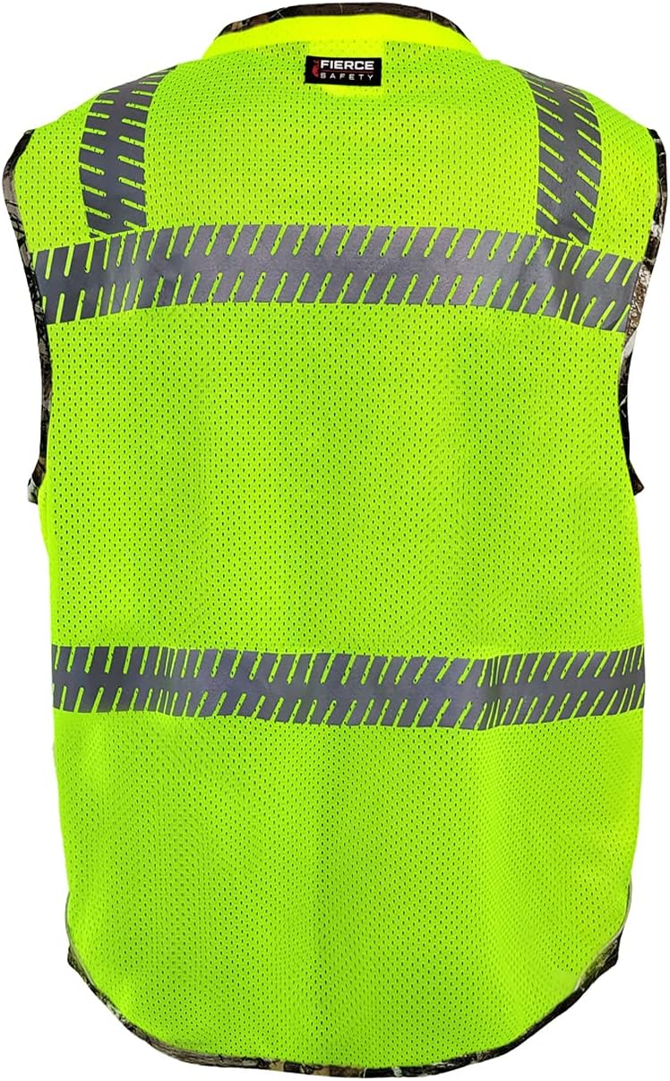 SU350C Surveyors Class 2 Camouflage Meshed Vest | 100% polyester | breathability | Medium