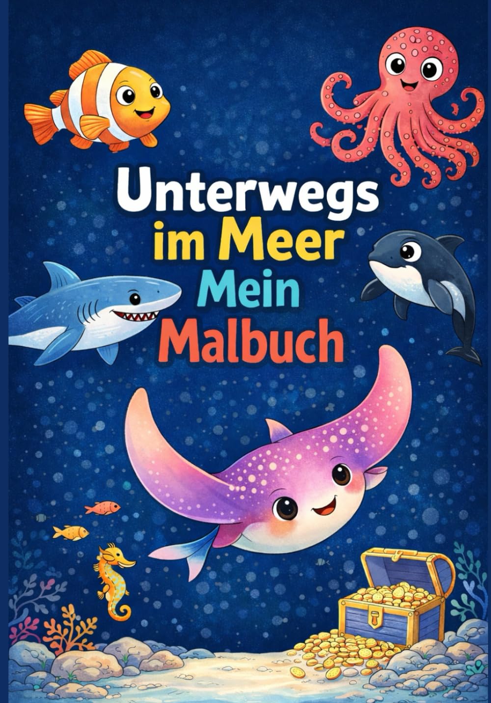 Unterwegs im Meer: Mein Malbuch