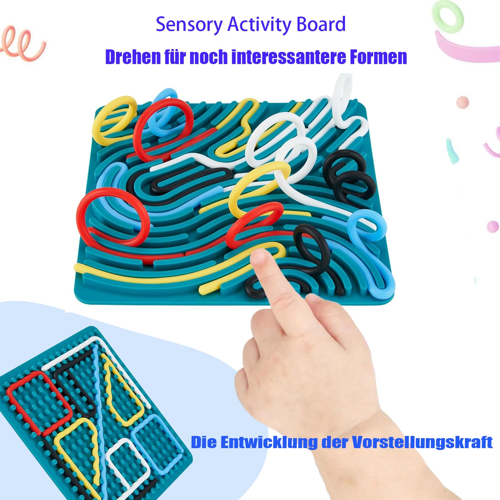 JoyJoyful Lot De 3 Jouets Sensoriels Labyrinthes, Jouets