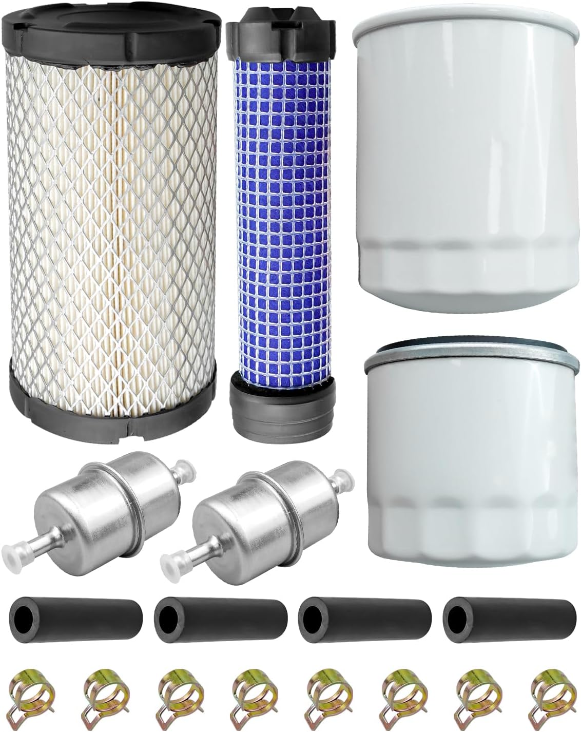 ULZOZN Filter Kit Fit for Kubota BX23S BX1880 BX2360 BX2380 BX2230, Oil Hydraulic Fuel Filter Replace 12581-43012 HH150-32430 K1211-82320 HHK72-14080