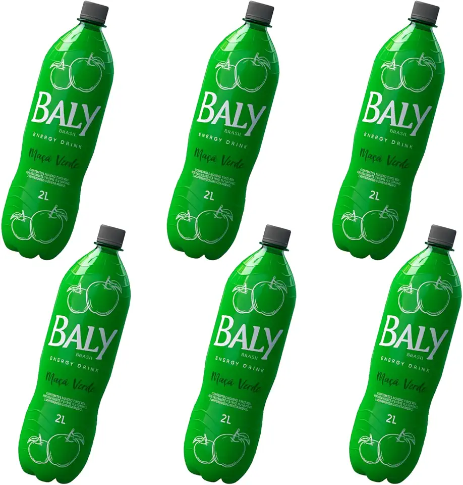 Baly Energético Maça 2L Com 6 unidades