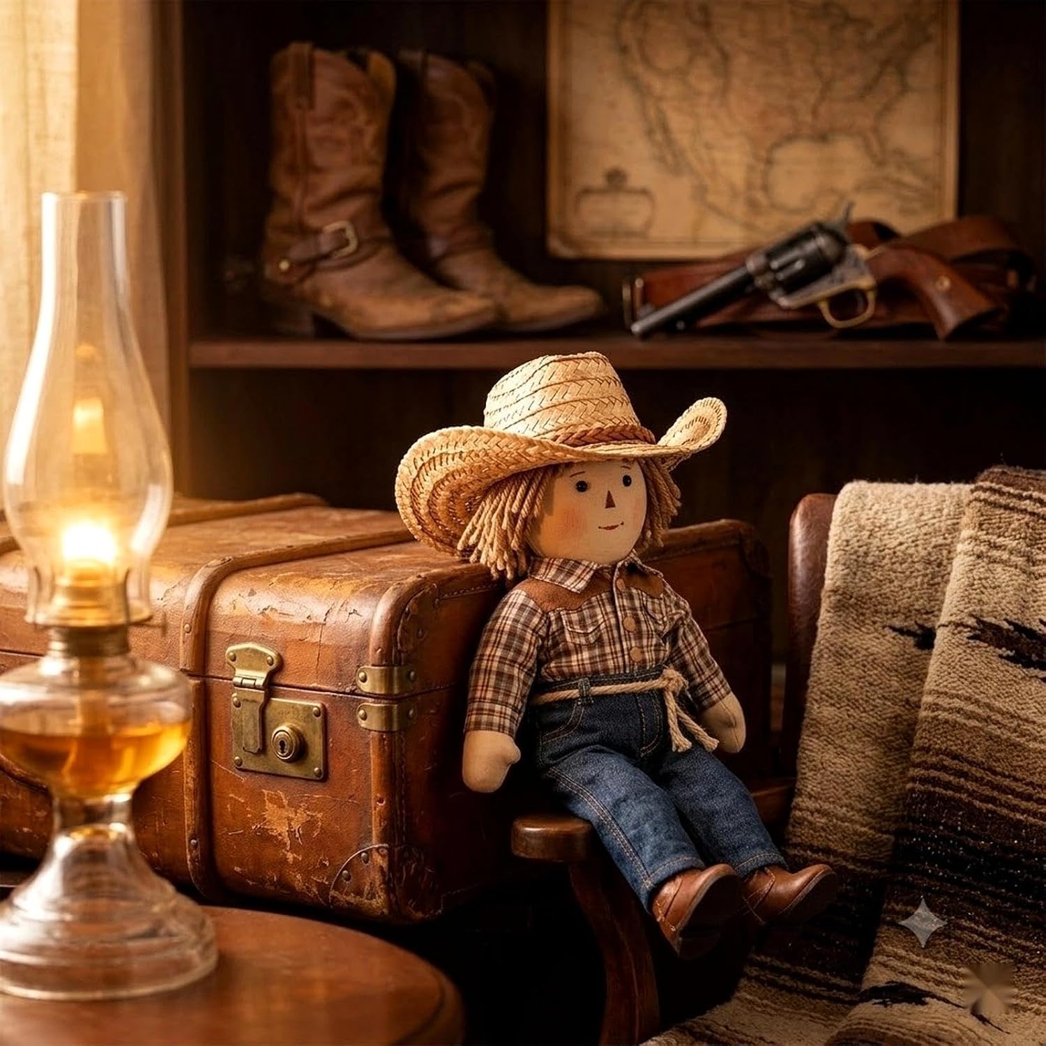 LOGOFUN Mini Straw Hat Miniature Straw Cowboy Hat | For DIY Craft; Doll Costume Decoration Accessories