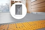 Schluter Ditra-Heat-E-RS1 Smart Thermostat with Floor Sensors, Energy Tracking, GFCI Protected - Ideal for Home Floor Heating - Mirror-Finish, App Control, Voice Assistant Compatible - DHERT105/BW