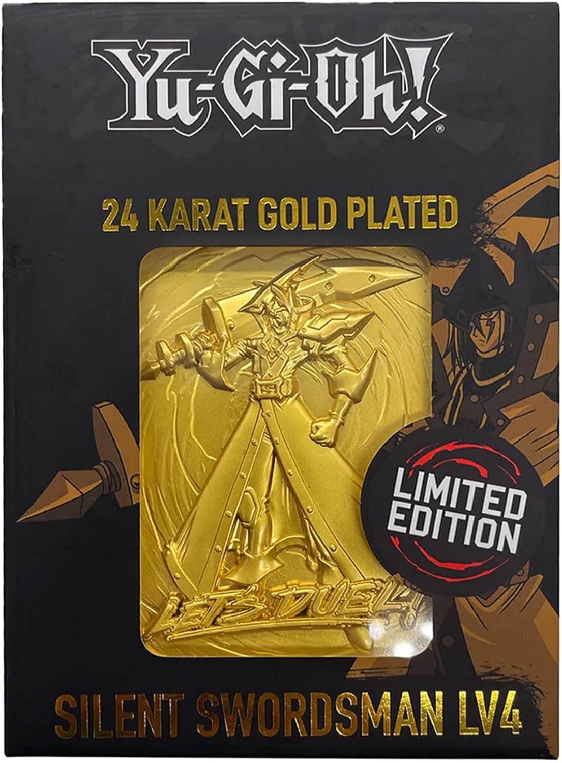 Yu-Gi-Oh! Limited Edition 24k Gold Plated Metal Card | Silent Swordsman