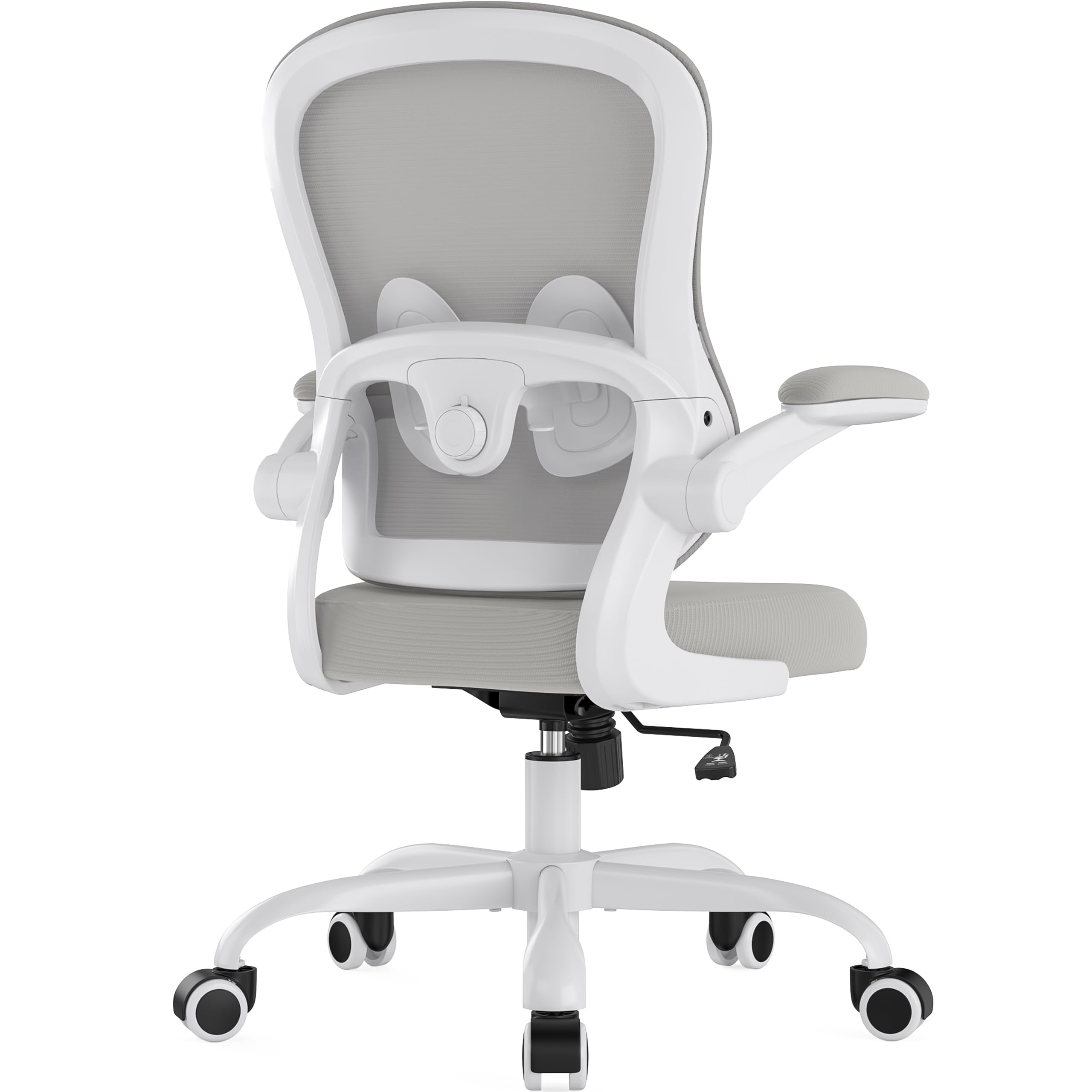 Farini Ergonomic Mesh Rolling Computer Chair with Adjustable Lumbar Support and Hinged Armrests - Executive Desk Chair, Rotating Office Chair for Home Office