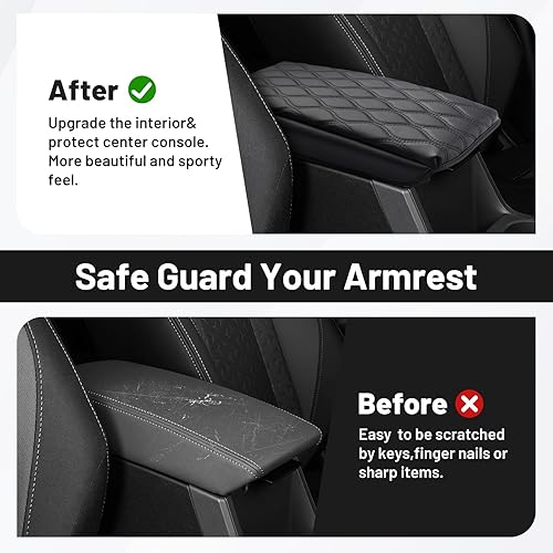 Miniatura 20 de Autorder Funda de consola central para Ford F150 2015-2020 /2017-2022 F250 F350 F450 /2018-2024 Expedition Accesorios Funda de reposabrazos