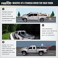 Vista 7 de FRP - Cubierta rígida de tres pliegues para camioneta Ram 1500 2009-2026 de 5.7 pies/67.4 pulgadas sin RamBox