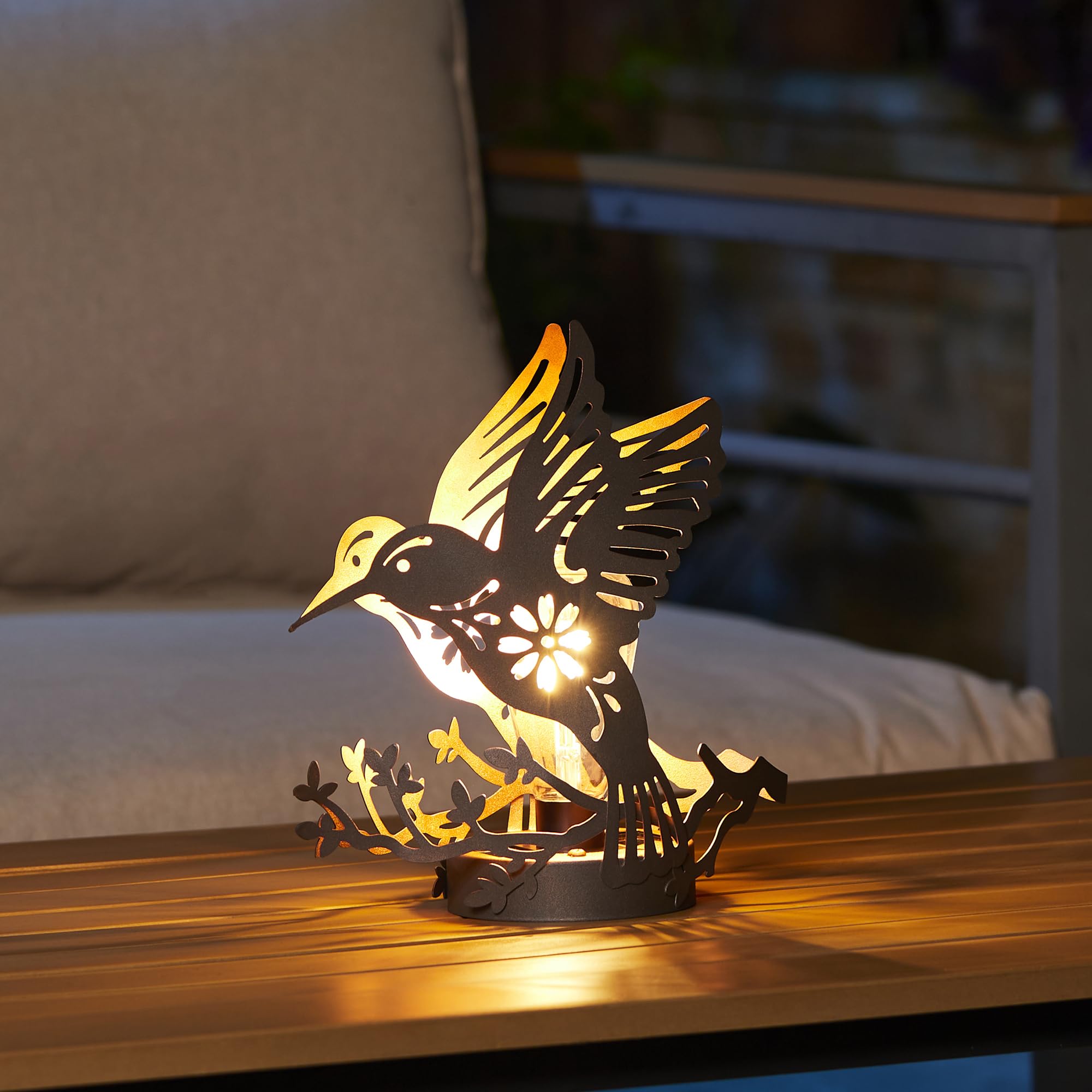 Amazon.com: Glitzhome Solar Lantern Metal Cutout Flying